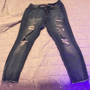 Refuge plus size ripped jeans